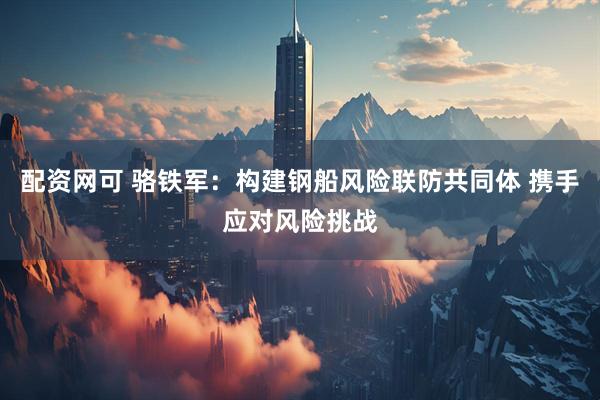配资网可 骆铁军：构建钢船风险联防共同体 携手应对风险挑战